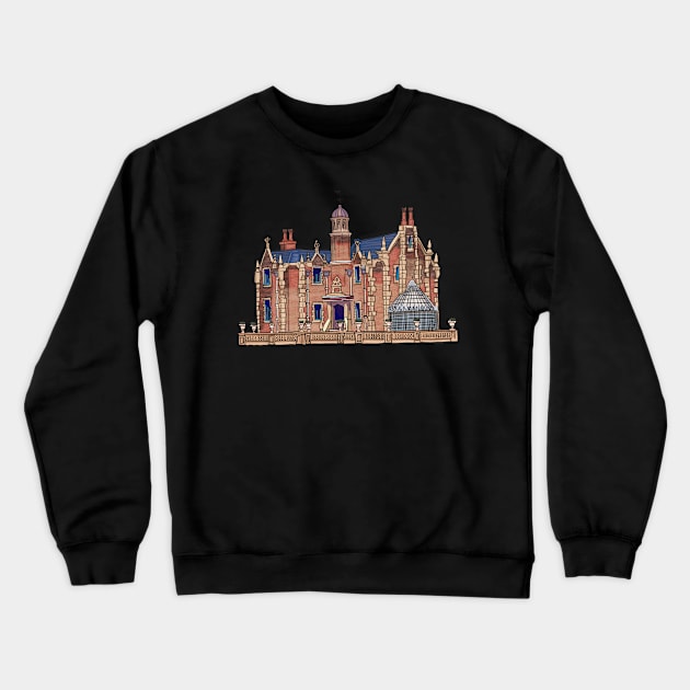 Welcome to the Haunted Mansion Crewneck Sweatshirt by tesiamarieart